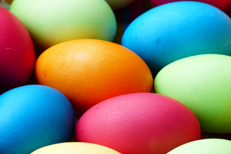 Multicoloured eggs