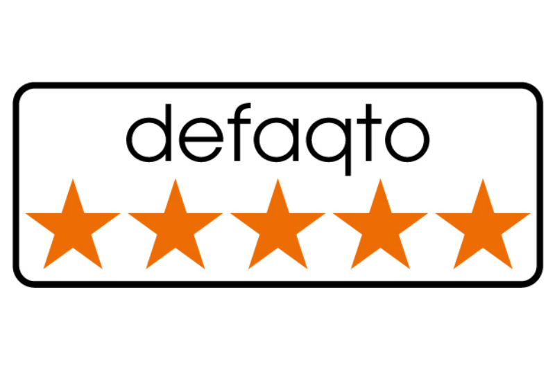 Defaqto 5 star rating logo
