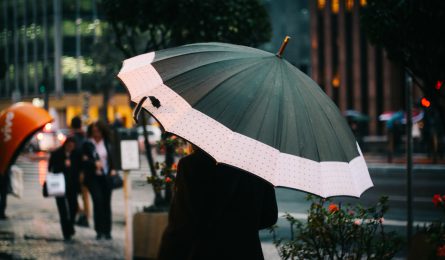 woman under umbrella to show Shepherds Friendly paid 95% of 2021 Income Protection claims