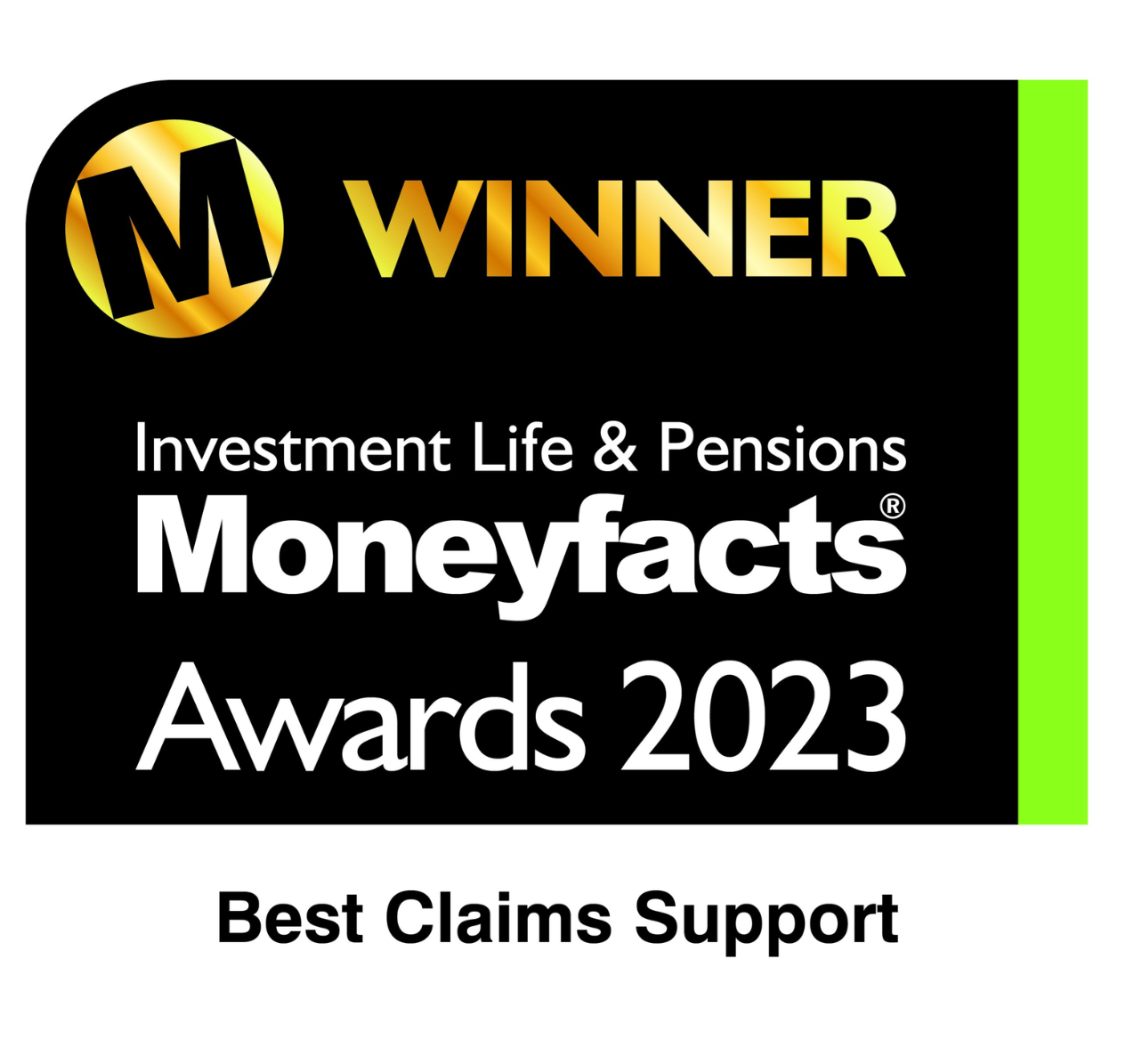 moneyfacts winner best claims support for investment life and pensions
