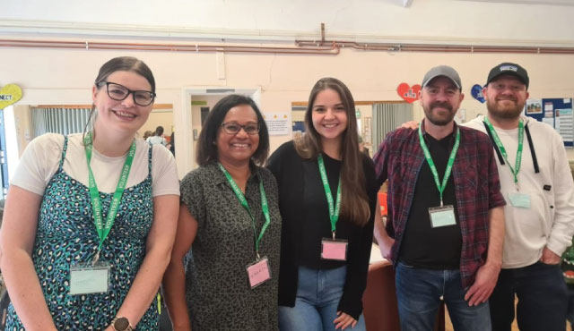 shepherds friendly team members volunteering for charity