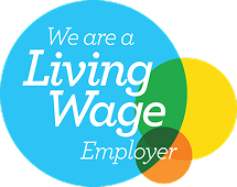logo showing shepherds friendly are living wage employer